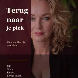 Cover afbeelding van het werkboek Terug naar je plek.